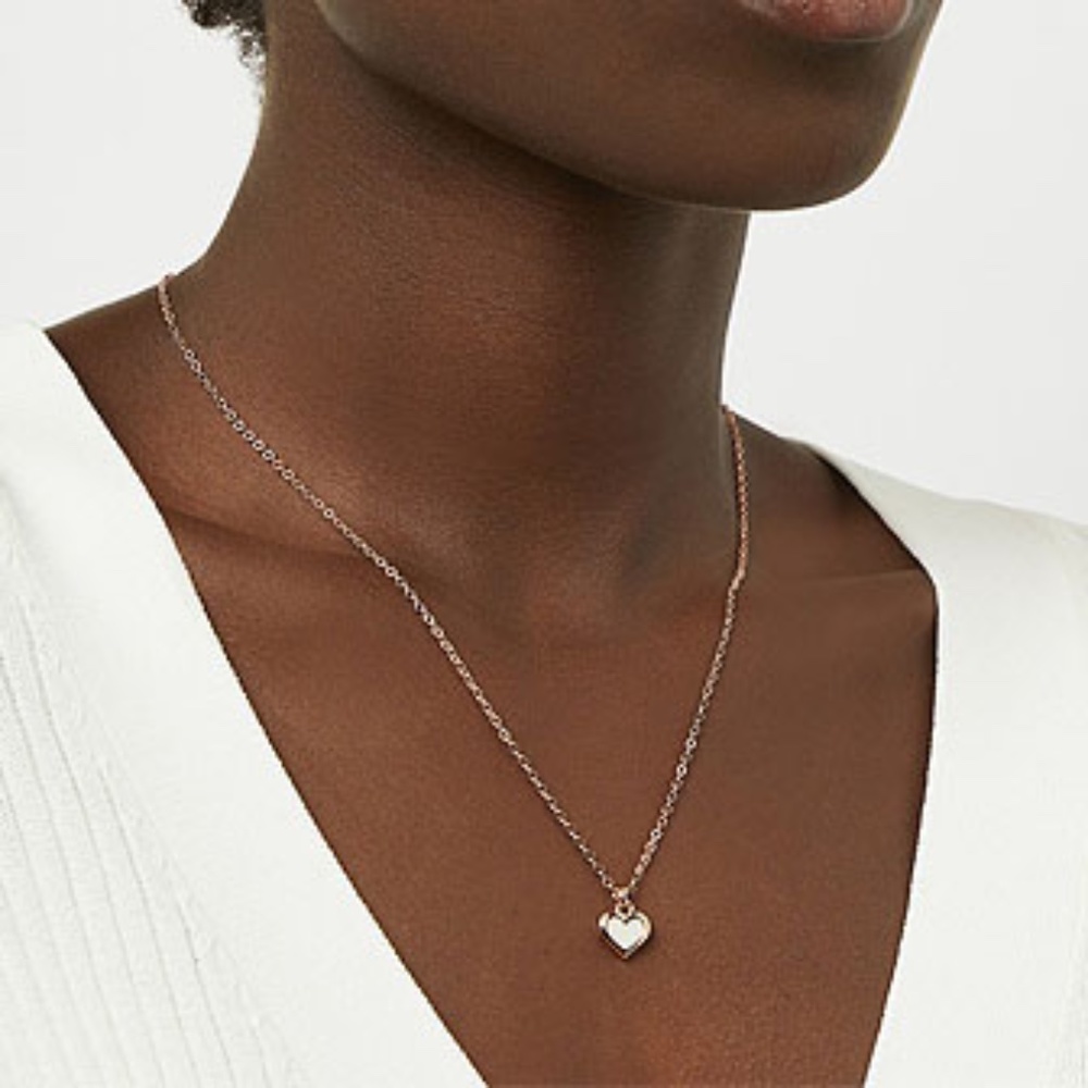 Ted Baker Hariota Mother of Pearl Heart Pendant - Picture 2 of 4
